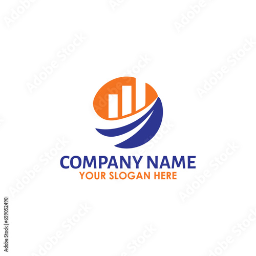 banking trading finance wallet logo design vector