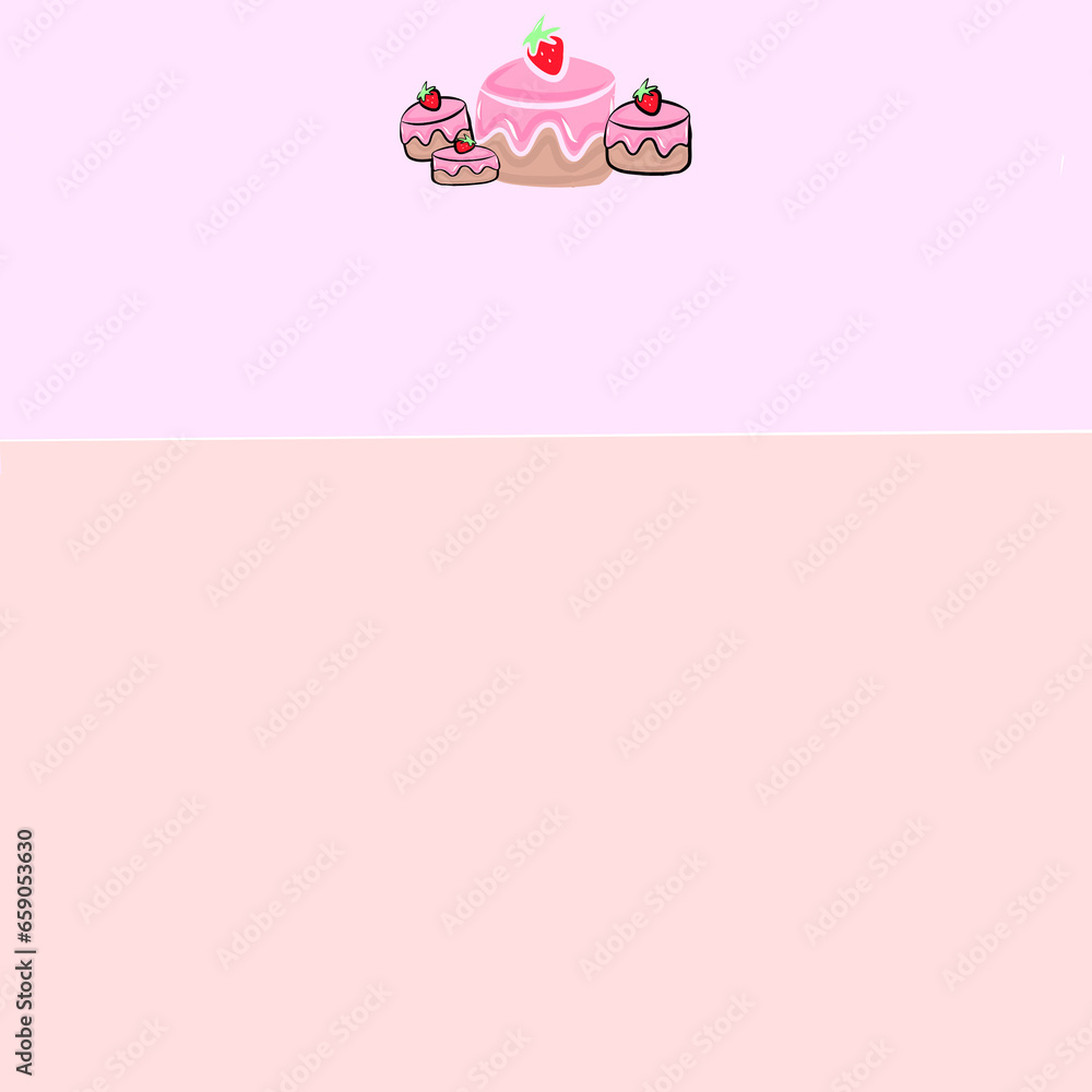 Background pink cake
