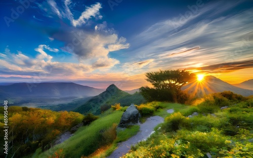 Beautiful natural scenery, landscape