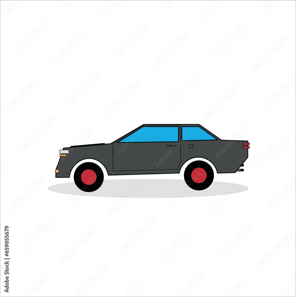 illustration of a classic sport car