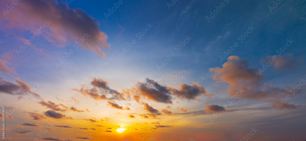 clouds and sky,Sky background at sunset, nature abstract elements