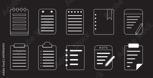 vector notepad icon collections