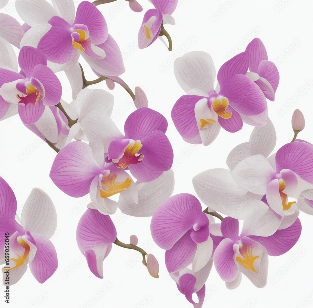 orchid on white orchid on white