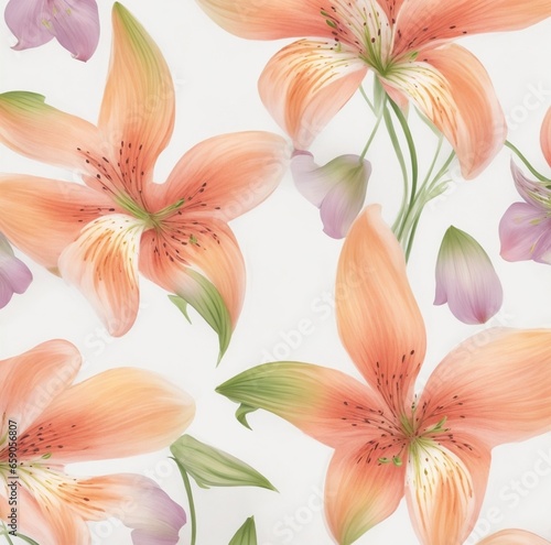 background with lilies