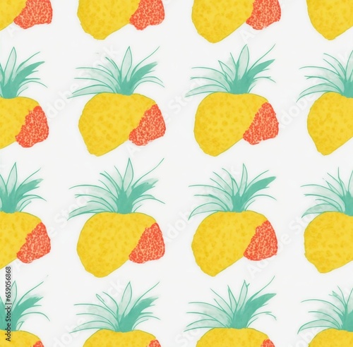 seamless background with fruits