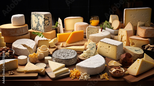 various types of different cheeses and other types of cheeses