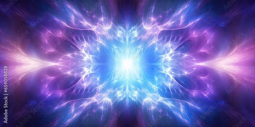 Abstract and mesmerizing background featuring a vibrant and colorful aura of light. Generative AI Abstract and mesmerizing background featuring a vibrant and colorful aura of light. Generative AI