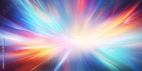 Abstract and mesmerizing background featuring a vibrant and colorful aura of light. Generative AI