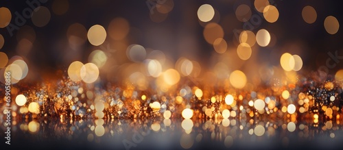 Bokeh lights background for Christmas and New Year holidays