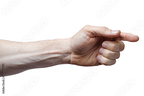 a hand gesture on white