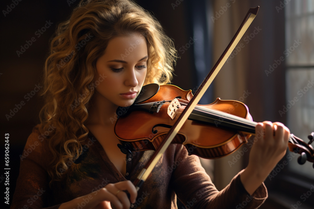 musician played a soulful melody on her violin