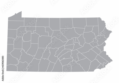 Map of Pennsylvania photo