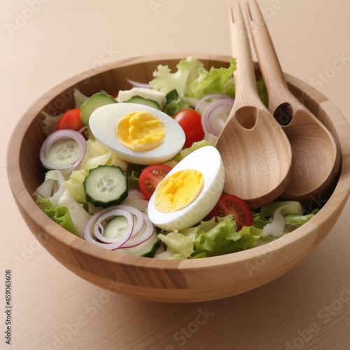 Vegetable salad in a bowl
