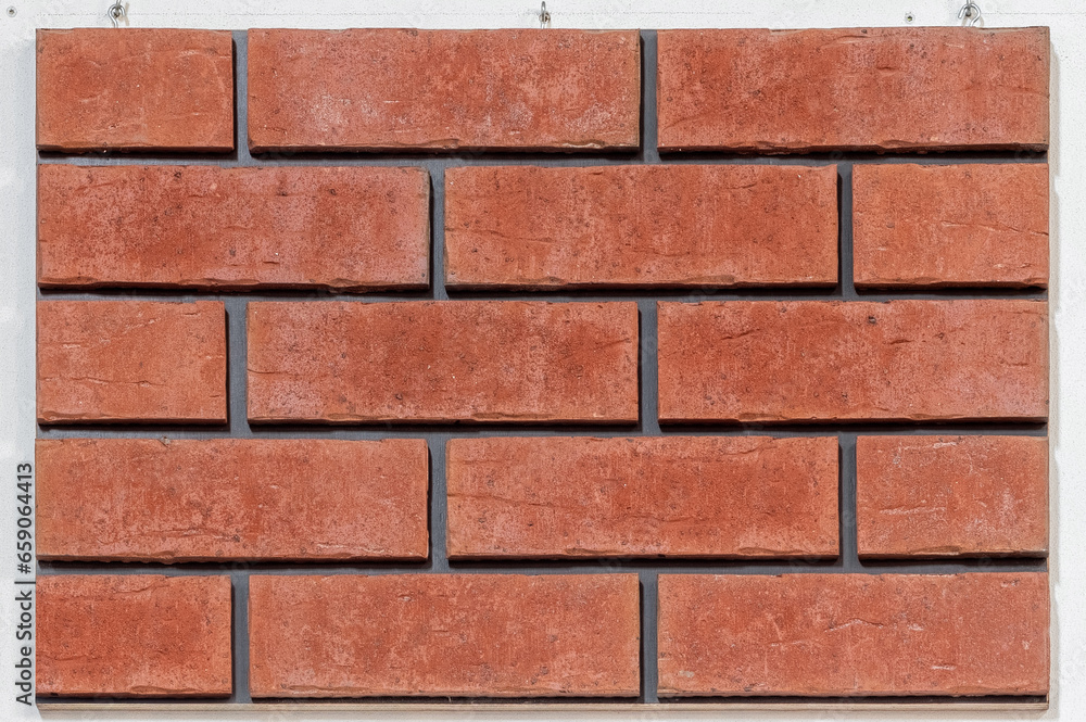 Close up of brick wall, example of facing material. Real photography Close up of brick wall, example of facing material. Real photography