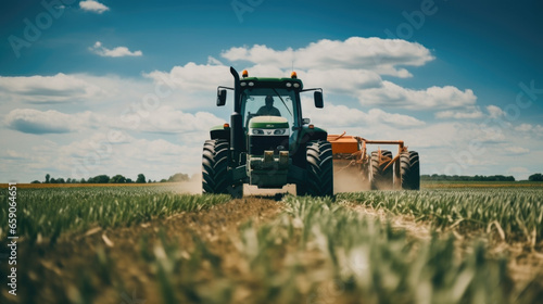 tractor in field