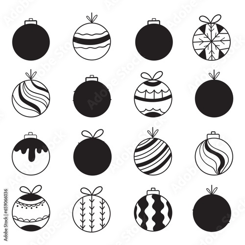 Christmas ball pattern