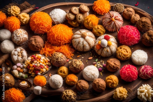 Explore the significance of specific sweets like ladoos or barfis in different Indian festivals