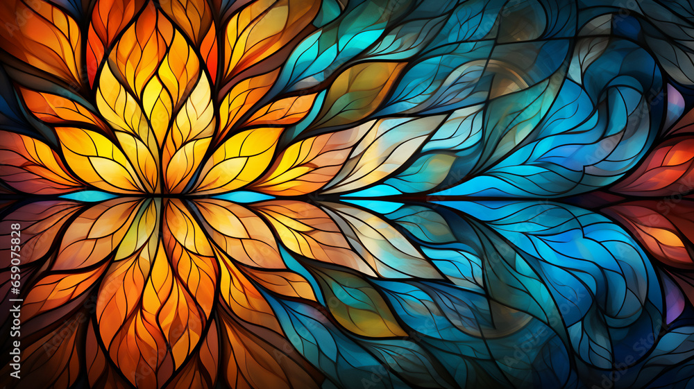 Abstract Geometric Composition - Creative Fractal Background