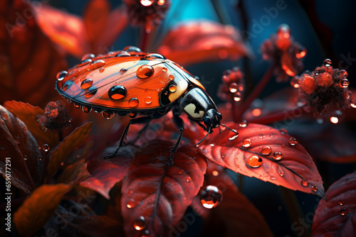 ladybug on a flower © Joun