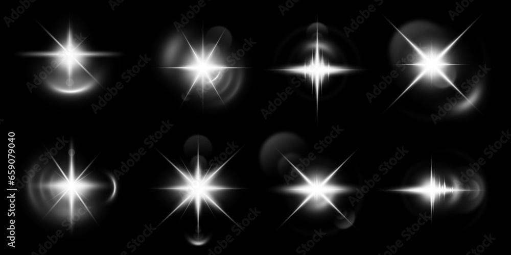 Overlay, flare light transition, effects sunlight, lens flare, light leaks. High-quality stock image of white sun rays light effects, overlays white spotlight isolated on black background for design Overlay, flare light transition, effects sunlight, lens flare, light leaks. High-quality stock image of white sun rays light effects, overlays white spotlight isolated on black background for design