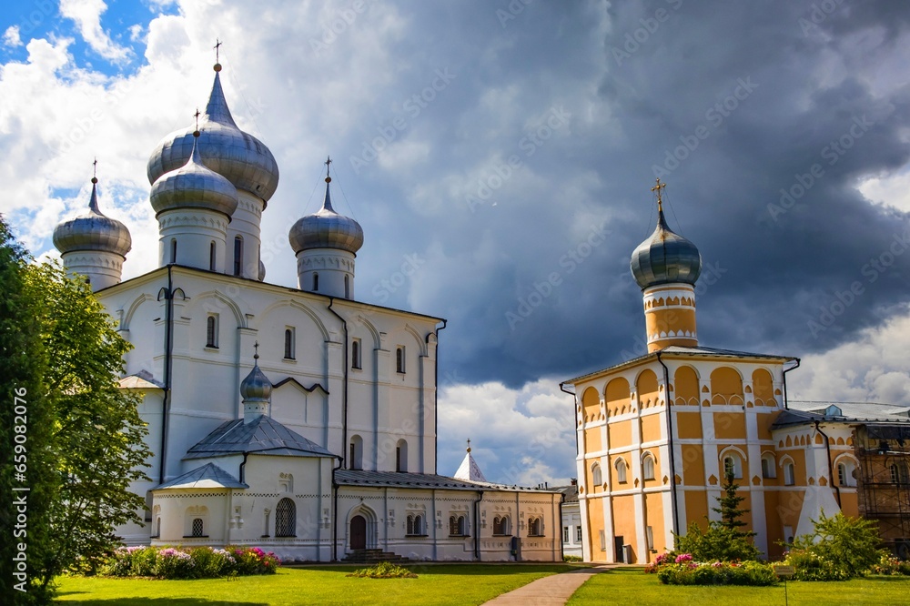 Spaso-Preobrazhensky Varlaamo-Khutyn convent in the village of Khutyn, Novgorod region