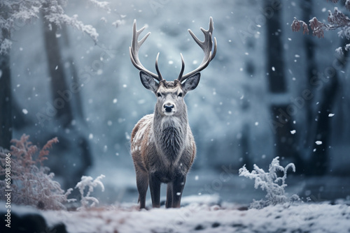 deer in winter © Joun