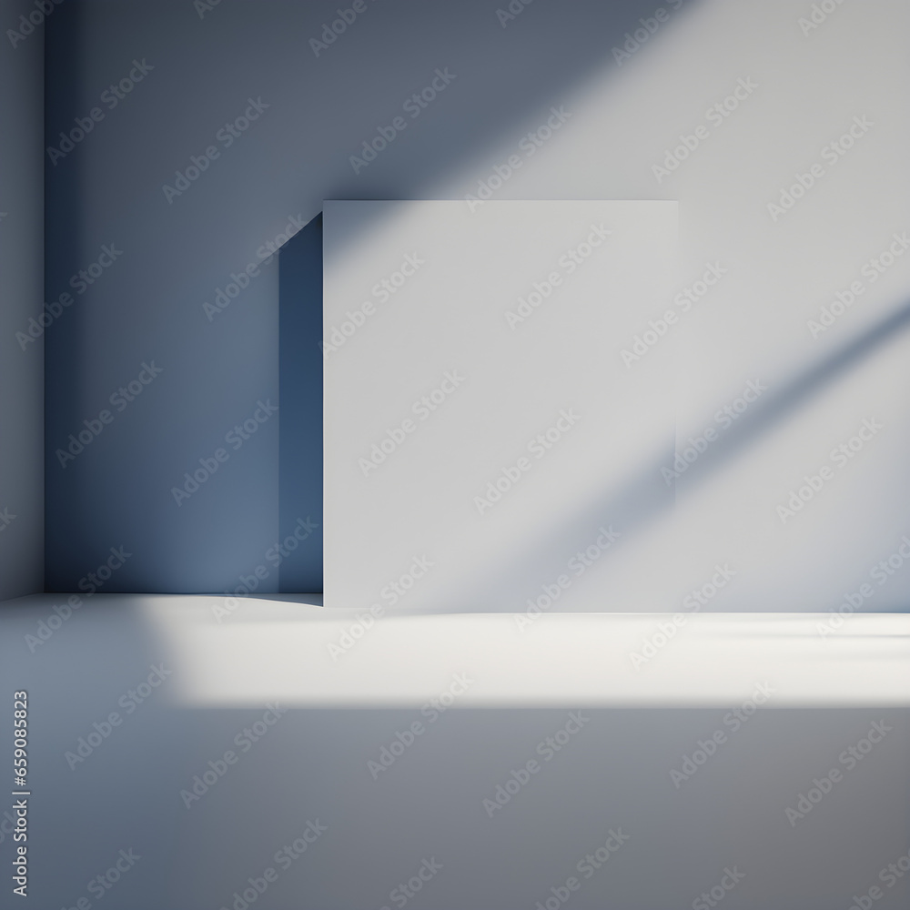 empty room with a window, Generative AI empty room with a window, Generative AI
