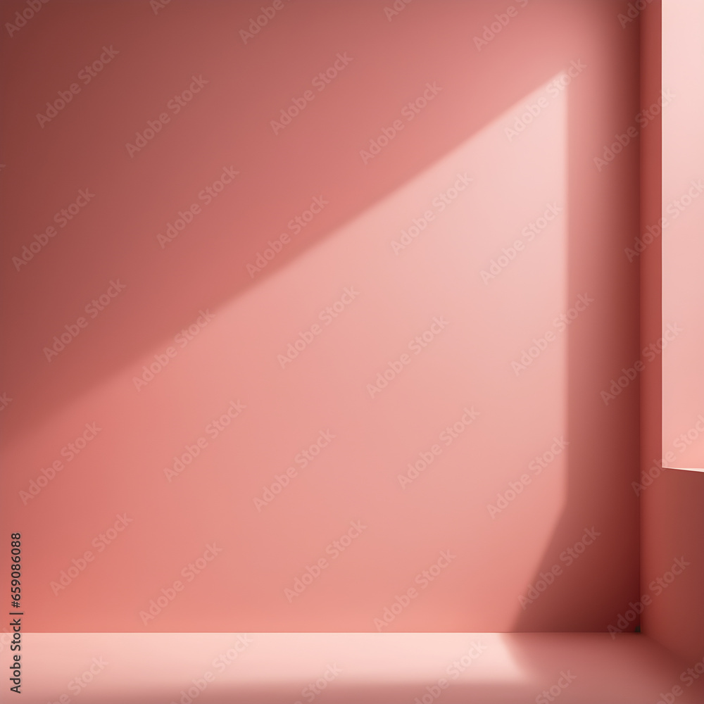 empty room with red curtains, Generative AI empty room with red curtains, Generative AI
