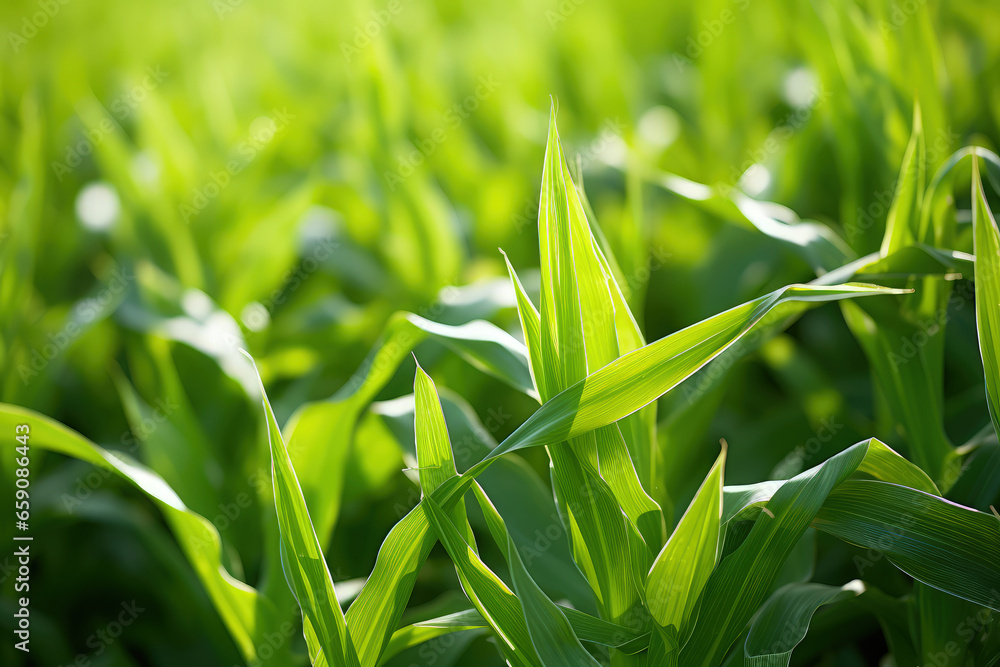 This close-up captures vibrant green biofuel crops like corn or sugarcane, highlighting their role in sustainable energy production. This close-up captures vibrant green biofuel crops like corn or sugarcane, highlighting their role in sustainable energy production.