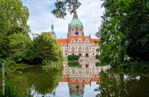 New City Hall in Hannover, Europe, Germany