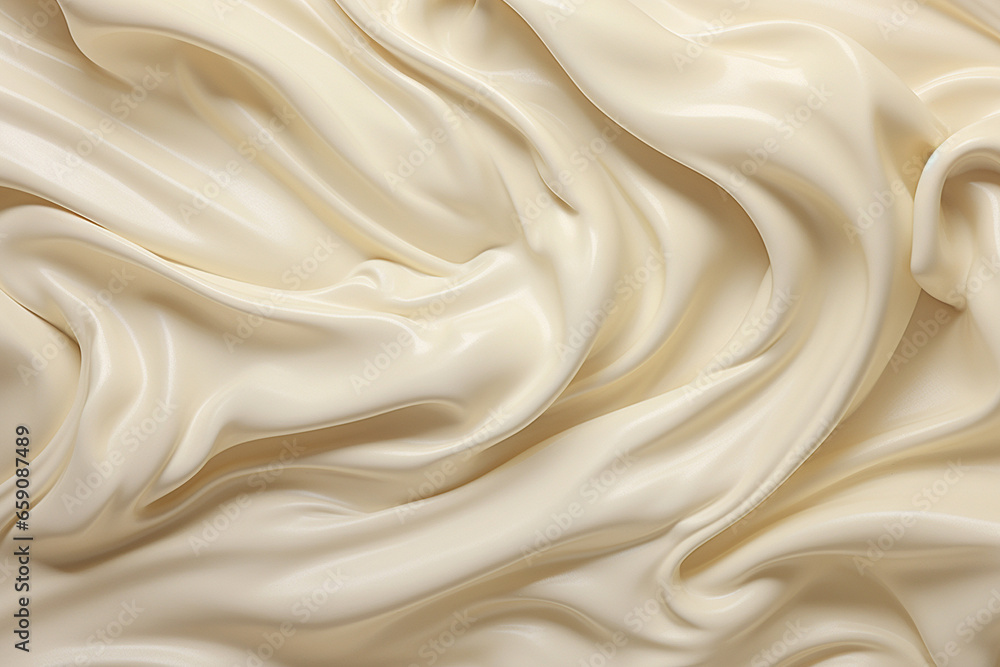 Cream background, top view Cream background, top view