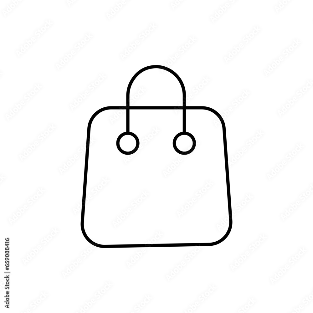 Flat Shopping Bag. Flat Shopping Bag.