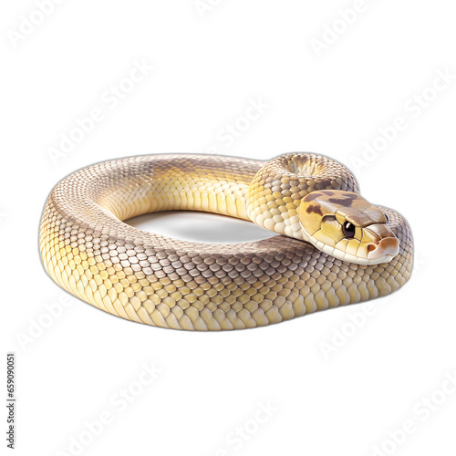 Snake isolated on transparent or white background