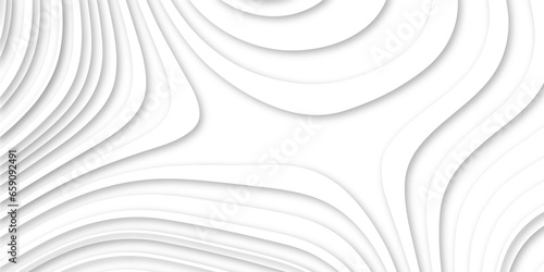 Abstract white and silver are light pattern gray with the gradient is the with floor wall metal texture soft tech diagonal background, White plastic 3D panel with wavy texture.
