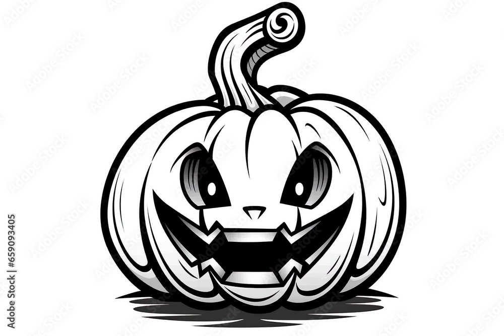 Halloween Pumpkin illustration made wit AI Generated Halloween Pumpkin illustration made wit AI Generated