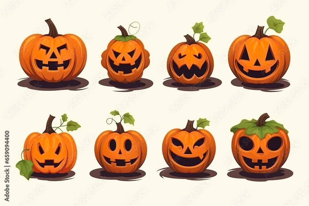 Halloween Pumpkin illustration made wit AI Generated Halloween Pumpkin illustration made wit AI Generated