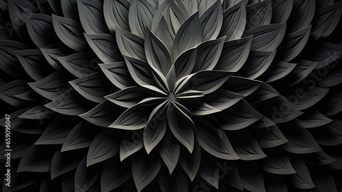 abstract background black and white flower pattern