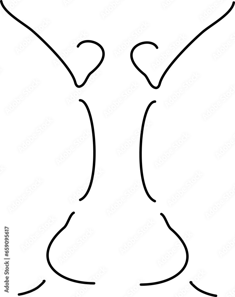zwei Menschen figuren (Bewegung-Tanzen)Tier-Reh zwei Menschen figuren (Bewegung-Tanzen)Tier-Reh