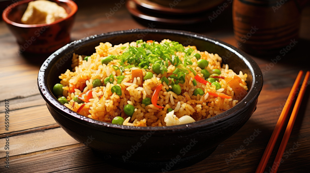 fried rice with vegetables fried rice with vegetables