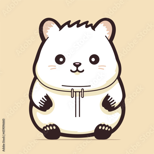 Chinchillastshirt design graphic, cute happy kawaii style, clear outline,