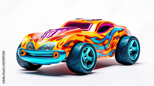 mini toy car isolated