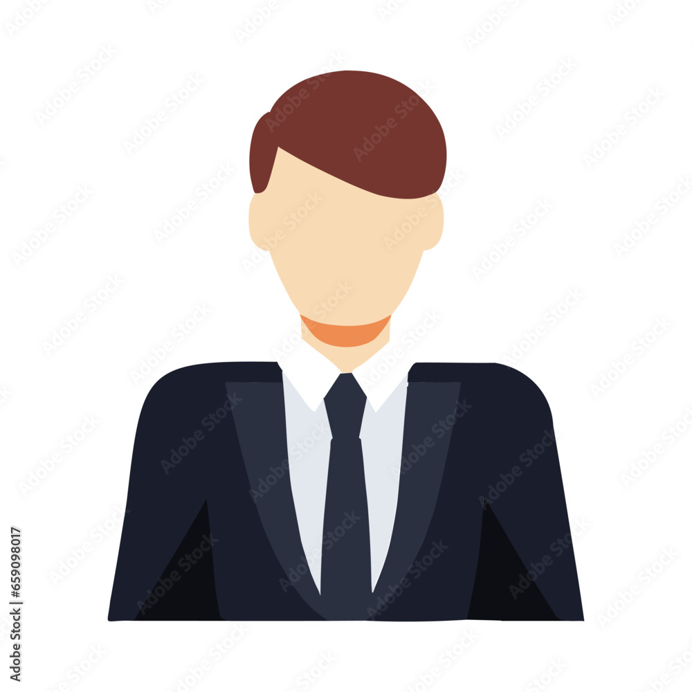 professional man in suit illustration professional man in suit illustration
