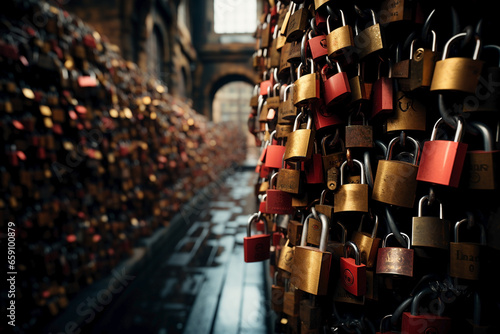 lots of locks background copy space © Наталья Добровольска