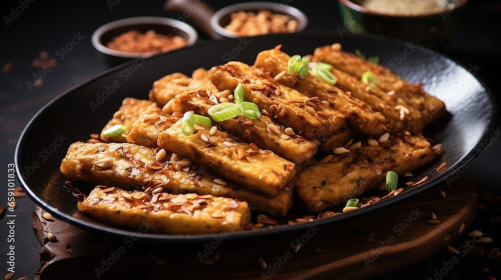 Tempe orek Indonesia protein-rich soy product Tempe orek Indonesia protein-rich soy product