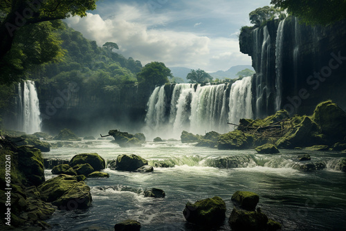 waterfall in kanchanaburi country