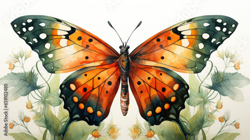 watercolor of butterfly