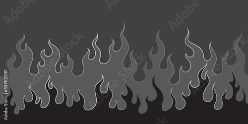 oriental fire pattern seamless wallpaper vector illustration