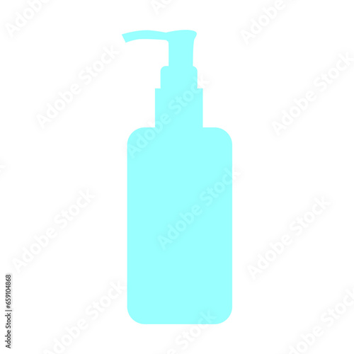cosmetic pump bottles vector icon