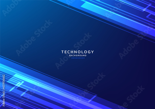 Speed light movement technology hitech modern background. Blue background futuristic frame. Effect line internet data. banner, poster, cover design	
