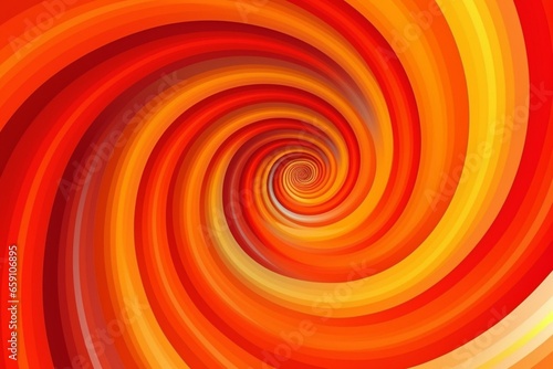 Background with red and orange spiral pattern. Generative AI